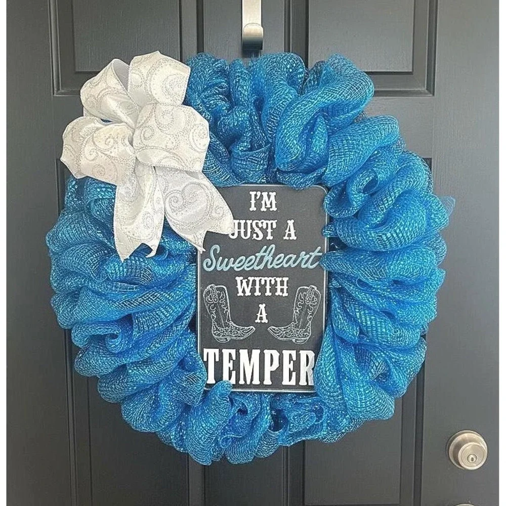 Handmade Western Mesh Wreath